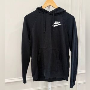 Nike Black Pullover Hoodie with Swoosh